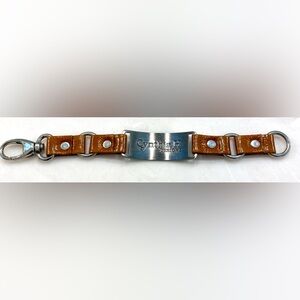 Celebrate Life Brown Leather Bracelet with Silver Plate Accent